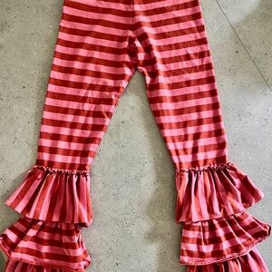 Matilda Jane Striped Leggings- 3 tiers of ruffle!